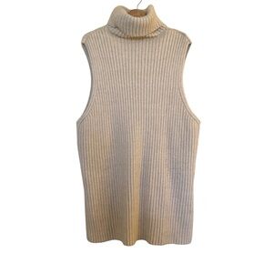 H&M sleeveless turtleneck sweater Sz XL